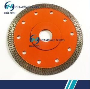 5 Inch Mesh Turbo Diamond Circular Saw Blade for Cutting Marble, Quartz, Ceramic