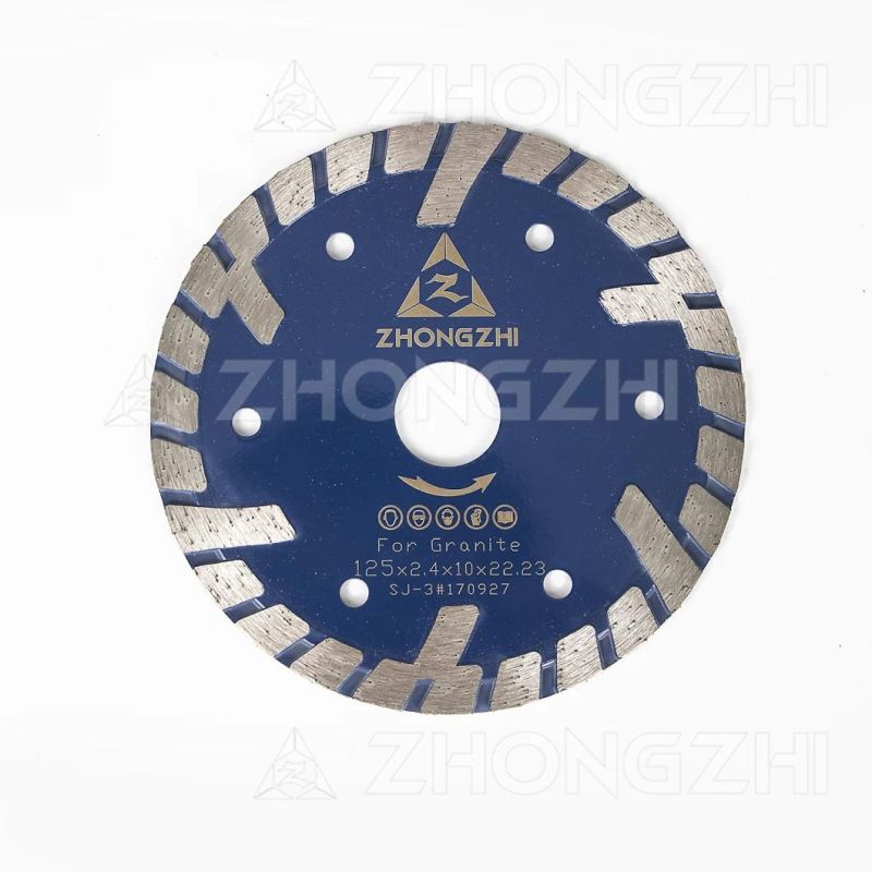 Fast Cutting Wide Turbo Rim with Protecting Teeth for Stone Cutting and Grinding