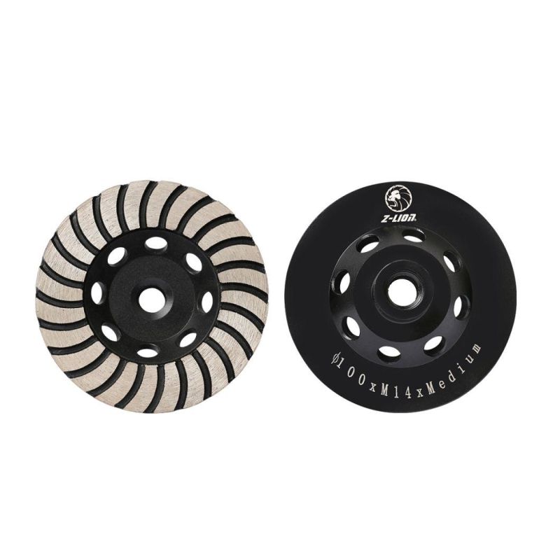 Z-Lion 4inch Premium Quality Diamond Turbo Cup Grinding Wheels