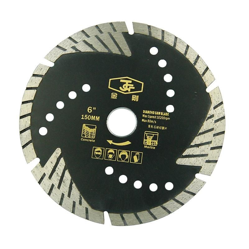 7 Inch 230 mm Diamond Granite Saw Blade with Protective Teeth