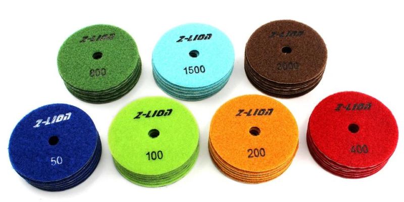 3" 4" 5" 6" Honeycomb Dry Polishing Pads for Granite Marble Concrete Floors