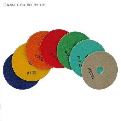 Wet Diamond Flexible Polishing Pads for Granite Marble Ceramic