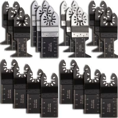 20PCS Mix Oscillating Multi Tool Quick Release Saw Blades Set for Wood, Plastic, Metal