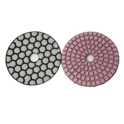 4 Inch Dry Diamond Flexible Polishing Pads Granite Marble Stone