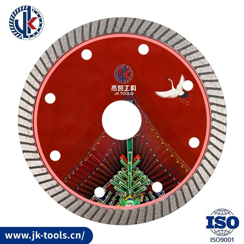 China Supplier Jk Tools/4-9"Turbo Saw Blade for Stone Hot Pressed