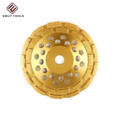 7inch 180mm Double Row Diamond Cup Grinding Wheel Concrete Abrasice Wheel