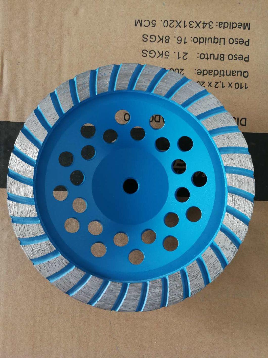 Double Row Cup Wheel, 7 Inch, 22.23 Arbor, Non-Threaded