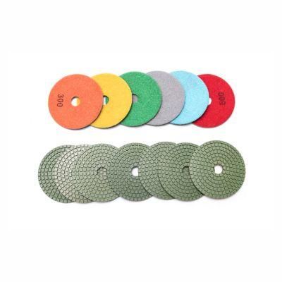 Diamond Tools D100mm Wet Diamond Resin Polishing Pads for Granite