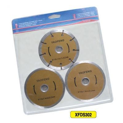 3 Pieces Diamond Cutting Discs Circular Saw Blades 115mm