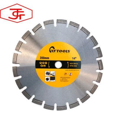 350mm Laser Welded Diamond Cutting Disc Granite Stone Saw Blade