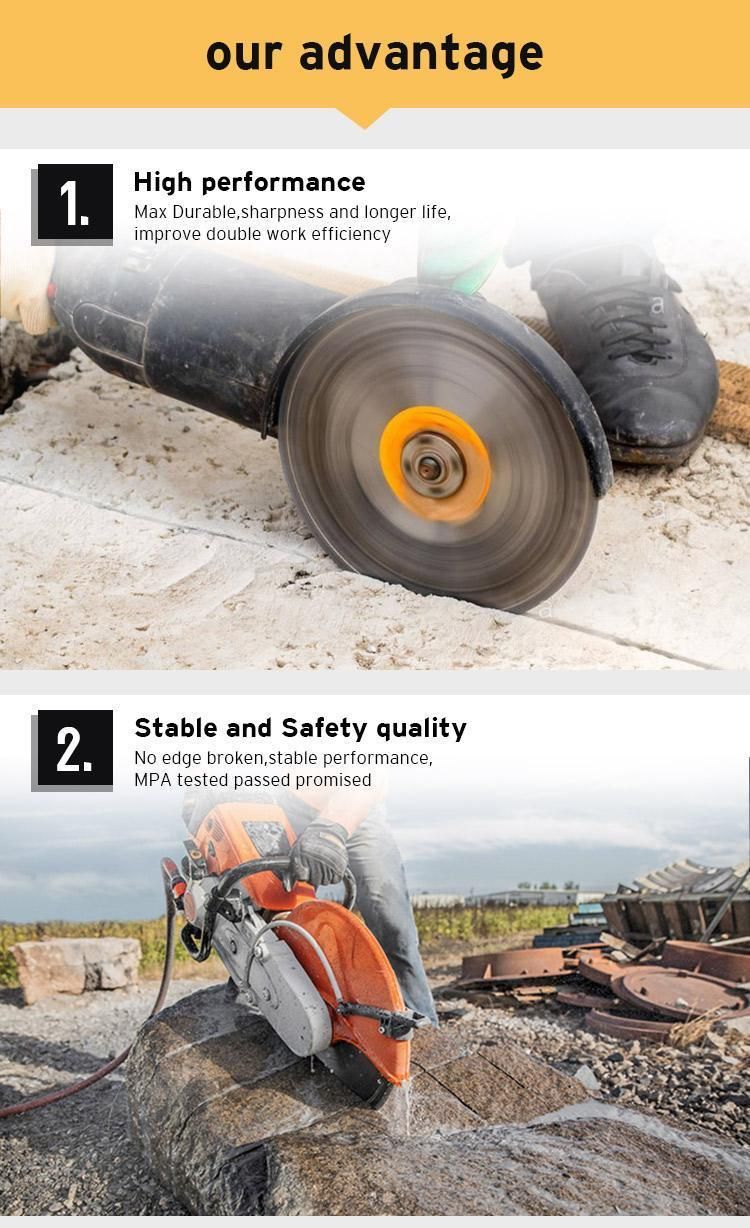 Ebuy High Quality Diamond Disc Power Multi Tools Wet Diamond Silent Continuous Saw Blade for Granite Cutting