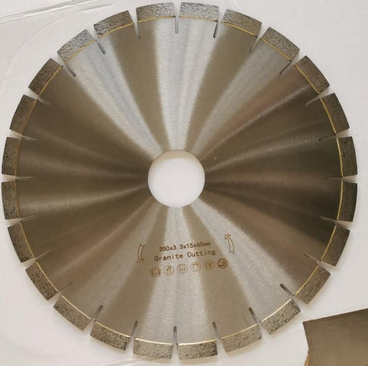 Wholesale Made in China 350mm 14 Inch Diamond Segment Circular Cutter High Frequency Welding Silvered Saw Blades for Cutting Granite Marble Ceramic Concrete