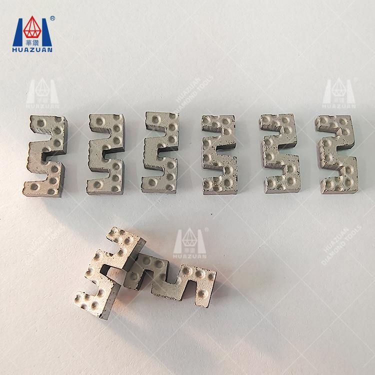 M Shape Pit Design Diamond Segment for Core Drill Bit