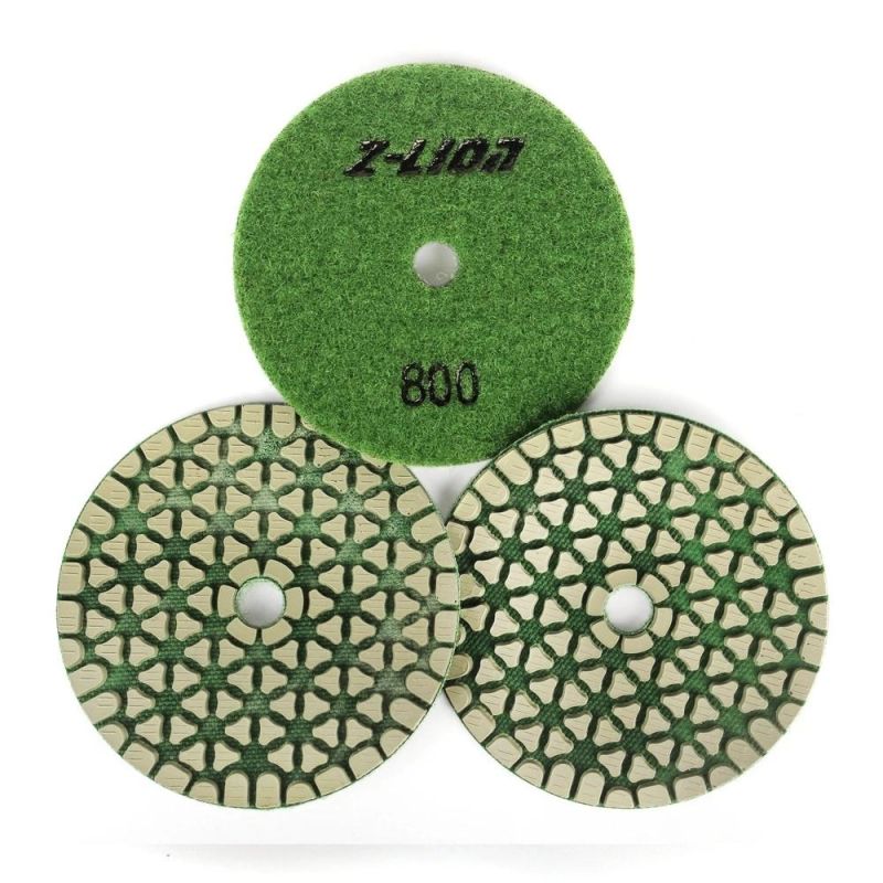 3inch/4inch Flexible Resin Bond Dry Polishing Pad for Granite Marble