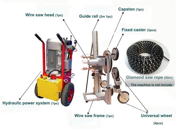 China Machinery Diamond Wire Saw for Quarry Mining