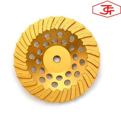 Turbo Type Diamond Grinding Cup Wheel for Marble