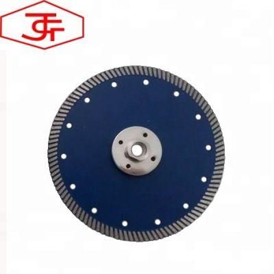 Hot-Pressed Turbo Diamond Circular Saw Blade with Flange Plate