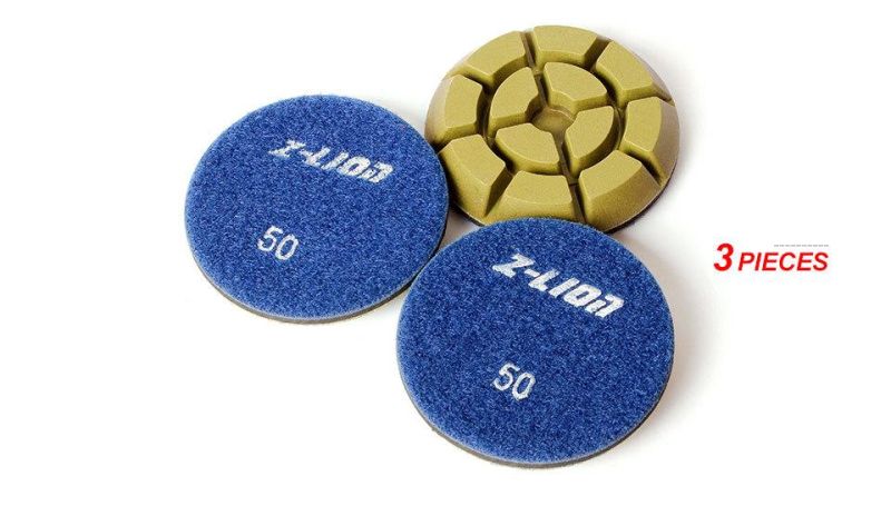 Resin Bond Wet 4inch Diamond Floor Polishing Pad Concrete Grinding Disc