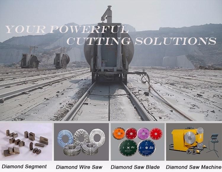 High Quality Granite Quarrying Diamond Wire Saw with Rubber Spring