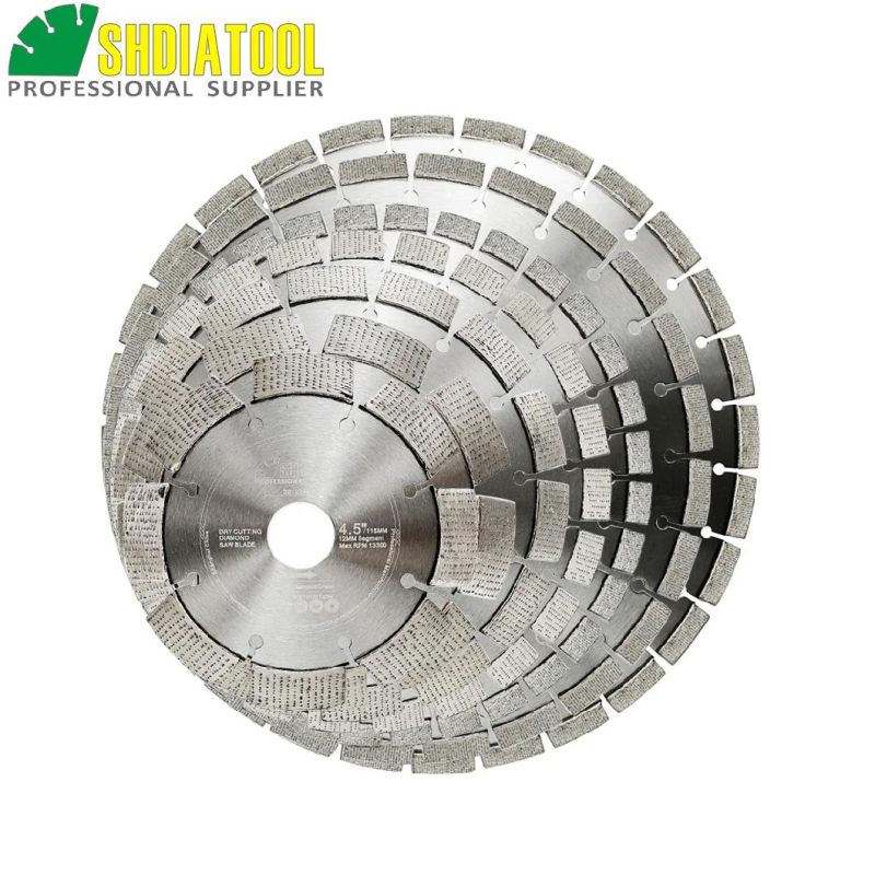 Professional Laser Welded Diamond Saw Blade Arrayed Diamond