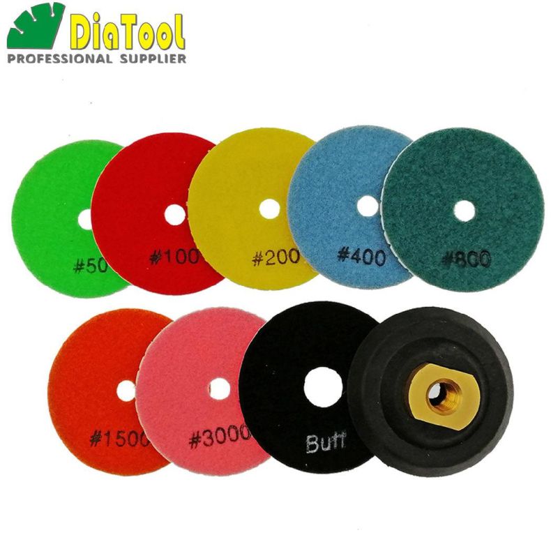 3" White Bond Polishing Pads for Marble & Granite