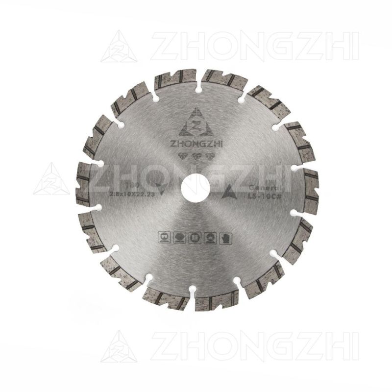 Laser Diamond Saw Blade with V-Shaped Bevel Segment