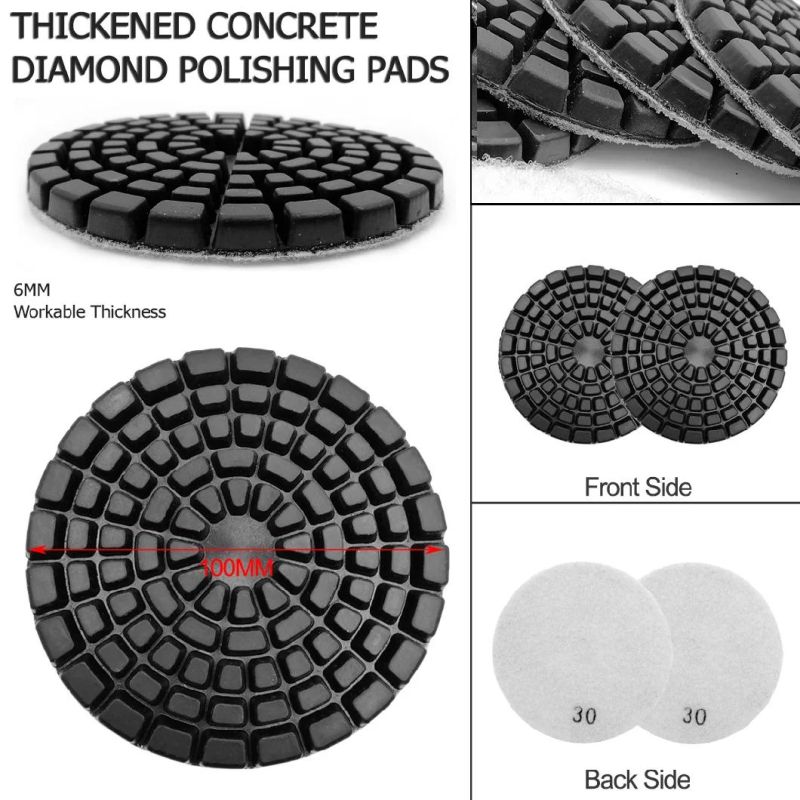 Thickened Resin Bond Diamond Concrete Polishing Pads, Concrete Floor Renew Pads