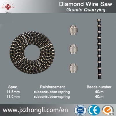 Rubber Diamond Wire Saw for Granite Marble Quarry