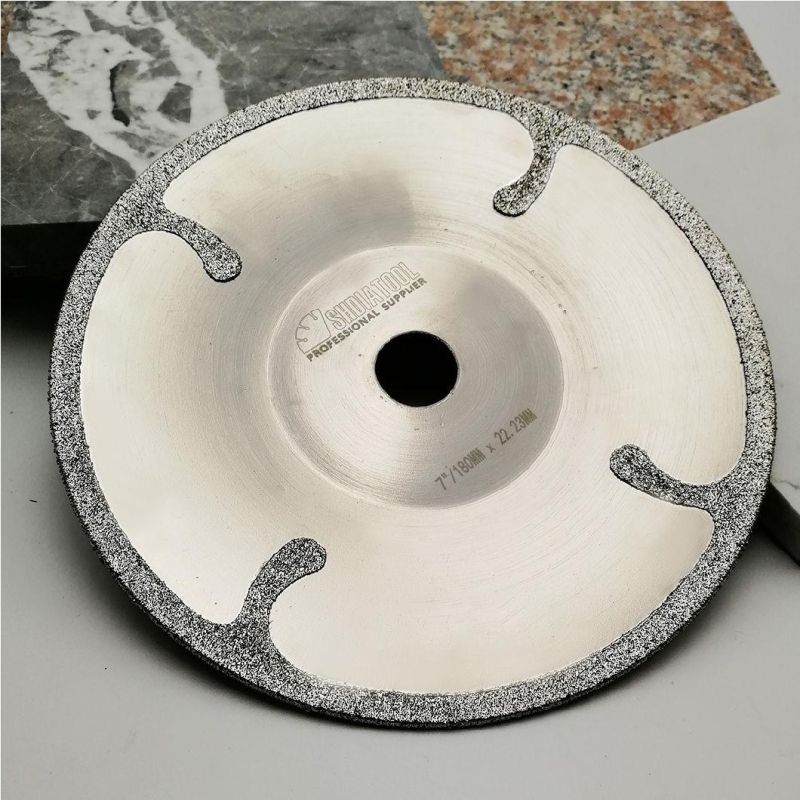 Bowl-Shaped Electroplated Diamond Cutting and Grinding Discs for Granite & Marble