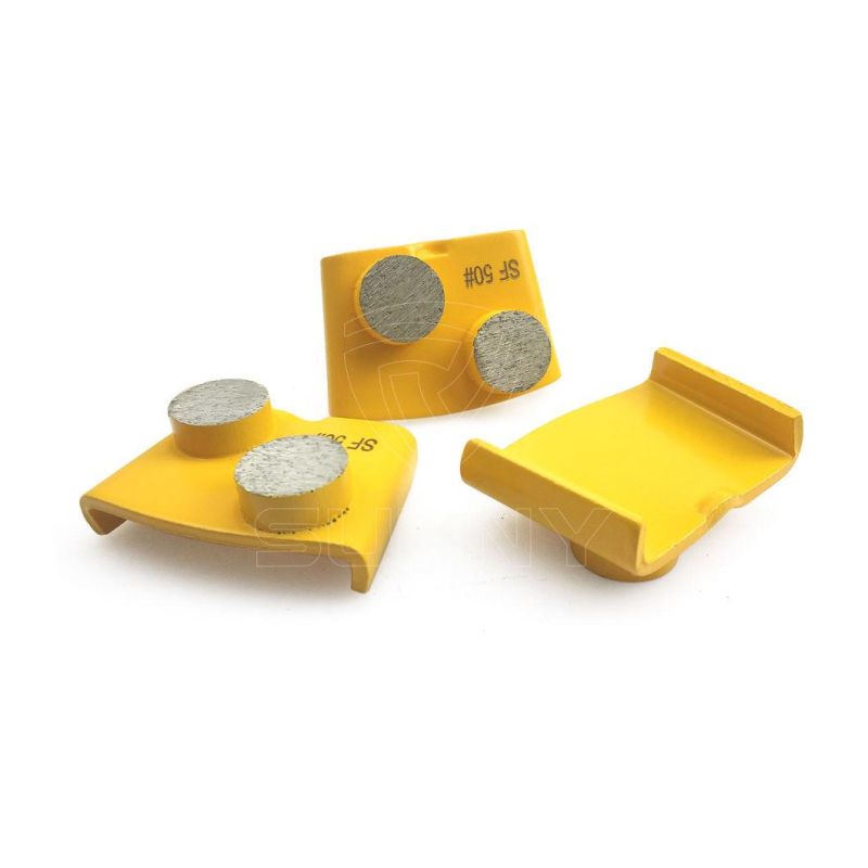 Double Round Diamond Segments Grinding Shoes for Concrete Floor