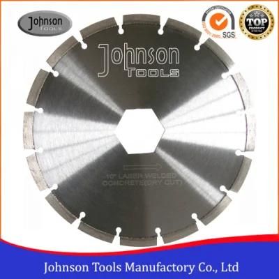 250mm Diamond Laser Welded Saw Blades for Fast Cutting Cured Concrete