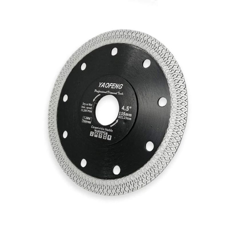 4.5" Super Thin Diamond Saw Blade - Porcelain Tiles Granite Marble Ceramics Diamond Cutting Disc