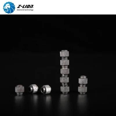 Quarry Sintered/Electroplated/Brazed Diamond Multi Wire Rope Bead for Cutting Saw