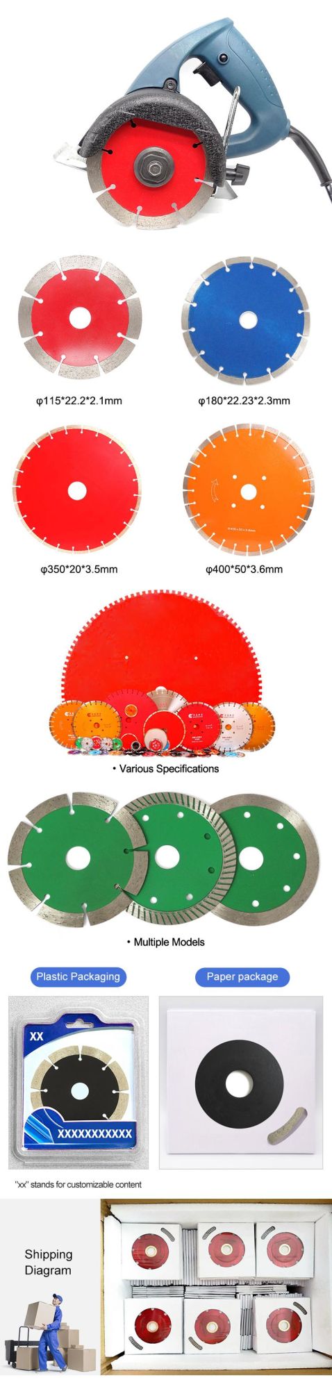 Customize Segmented Diamond Saw Blade