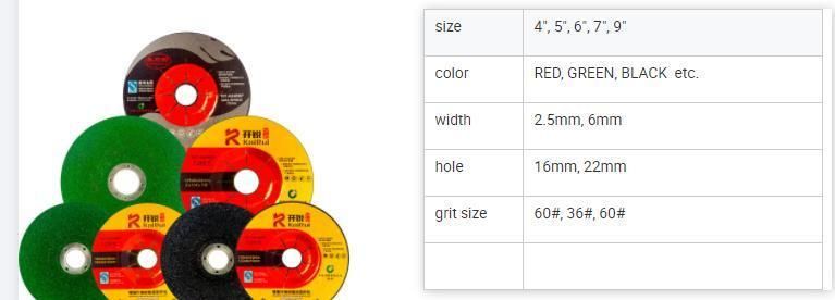 4 / 4.5 / 5 / 6 / 7 / 9 Inch Grinding Wheel / Grinding Disc for Metal / Stainless Steel