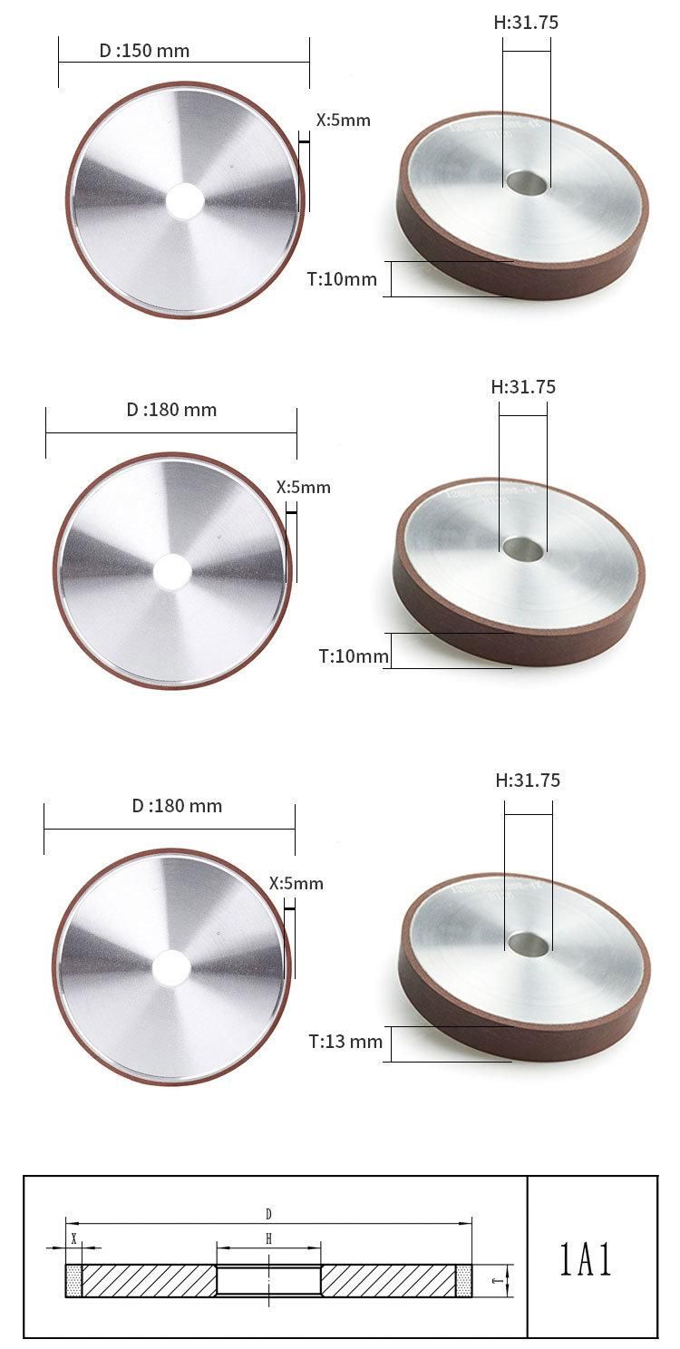 Resin Bond Diamond Grinding Wheel for Sharpening Carbide Tools