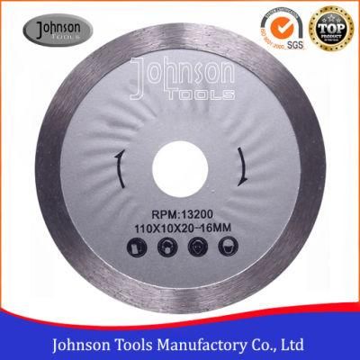 115mm Diamond Ceramic Tile Cutting Blade with Turbo Wave for porcelain