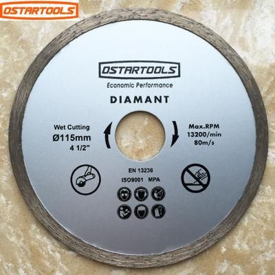 Diamond Rim Continous Saw Blade for Wet Cutting Circular Diamond Saw Blades