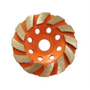 Segmented Turbo Rim Diamond Abrasive Grinding Cup Wheel for Ceramic Tile