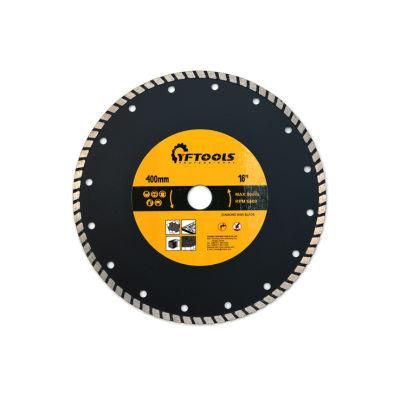 Hot-Press Big Turbo Diamond 16&quot; Circular Saw Blade Cutting Disc