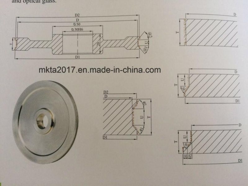 160dx8t Diamond Grinding Diamond Wheel for Optical Glass 280#