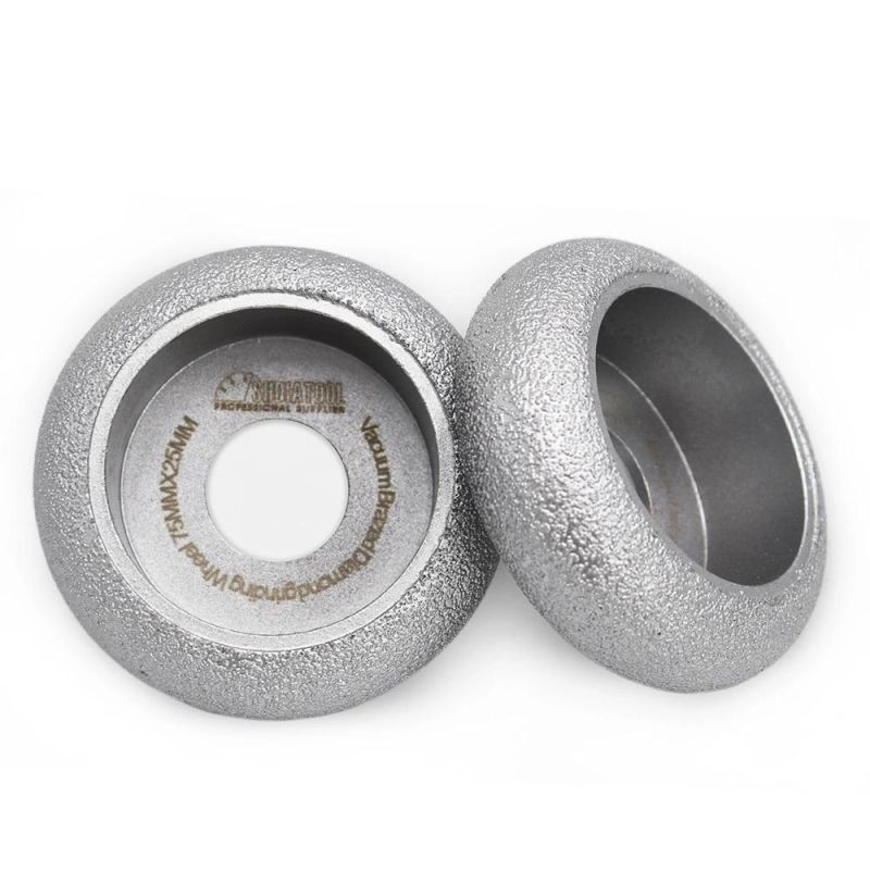 Shdiatool 75X10mm Vacuum Brazed Diamond Flat Grinding Wheel Profile Grinding Wheel for Marble Granite Quartz Ceramic