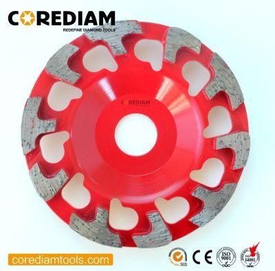 100mm-180mm T-Type Diamond Grinding Cup Wheel for Concrete and Masonry Materials/Diamond Grinding Cup Wheel/Tooling