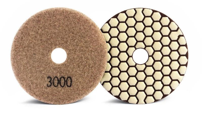 100mm Resin Pad Dry Diamond Polishing Pad for Granite Marble Stone