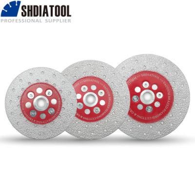 4&quot;/4.5&quot;/5&quot; Premium Quality Double Sided Vacuum Brazed Diamond Cutting &amp; Grinding Disc with M14 Thread