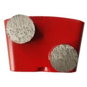 Extra Aggressive Ez Change Grinding Double Buttons Diamonds Plate for Concrete Terrazzo Floor