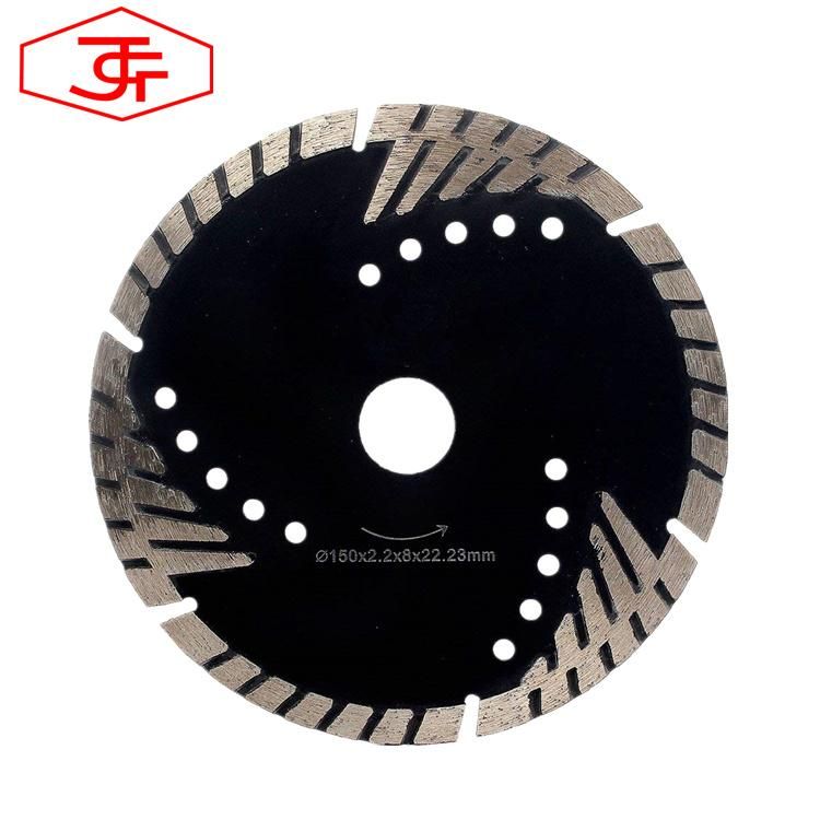 Diamond Saw Blade with Protective Teeth for Cutting Granite