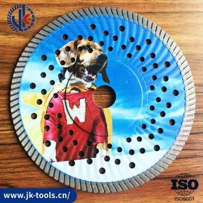 D180mm Hot Press Diamond Cutting Disc Circular Saw Blade with Strengthening Rib and Own Flange for Stone/Marble/Granite