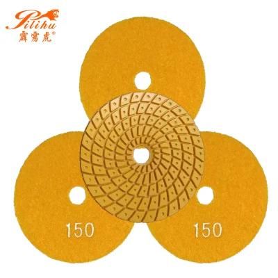 China Factory Spiral Shape Wet Polishing Pads for Stone