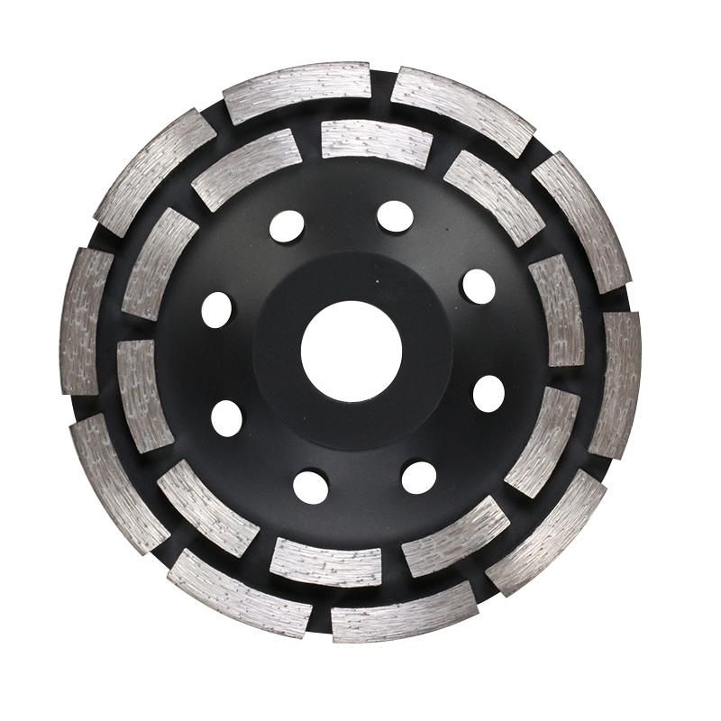 Concrete and Stone Polish Segmented Turbo Double Row Diamond Cup Grinding Wheel